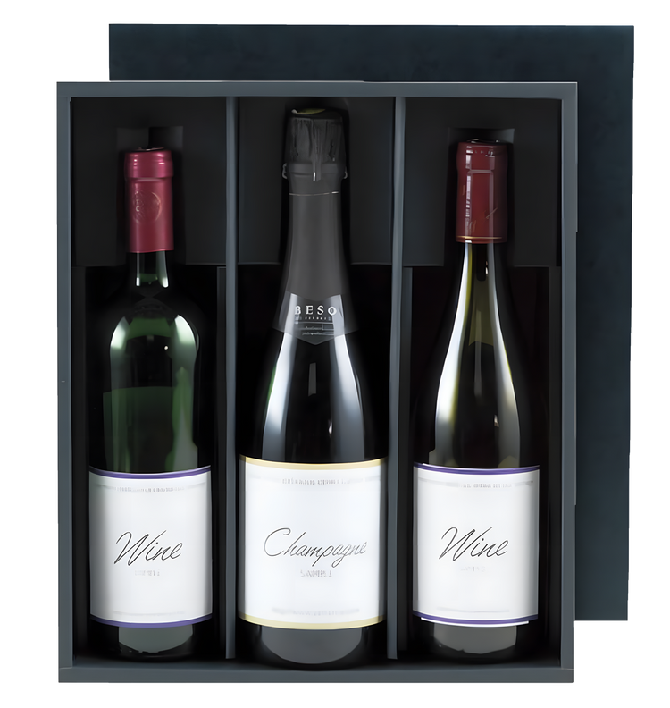 3-bottles gift box for WINE ワインギフトボックス(3本用)