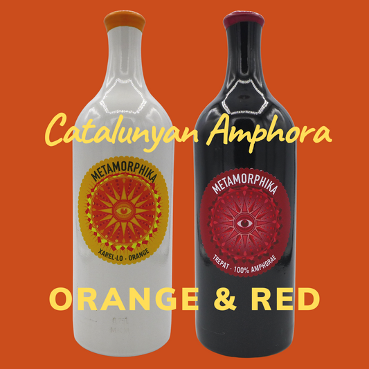 CATALUNYAN AMPHORA (ORANGE & RED) SET